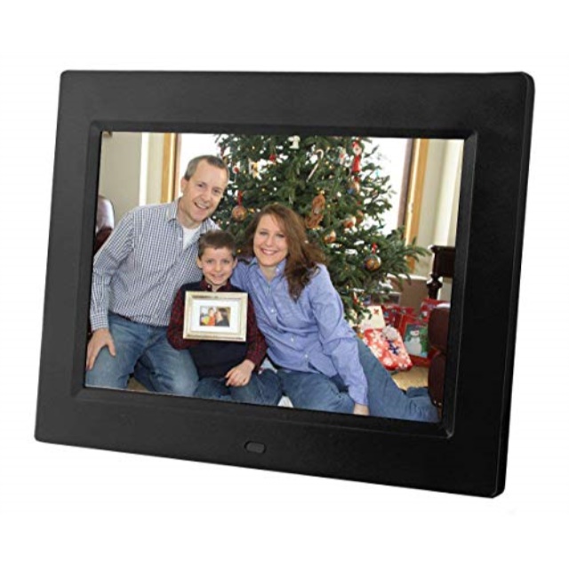 Color : Black Digital Picture Frames 12 Inches LCD Display Multi-Media Digital Photo Frame with Holder/Music/Movie Player Multiple Functions 